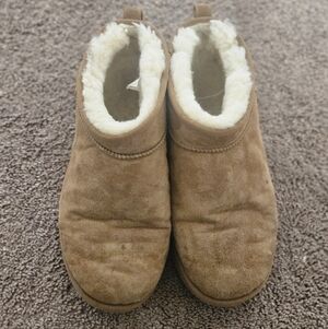 UGG Tan Suede Boots with Plush Lining